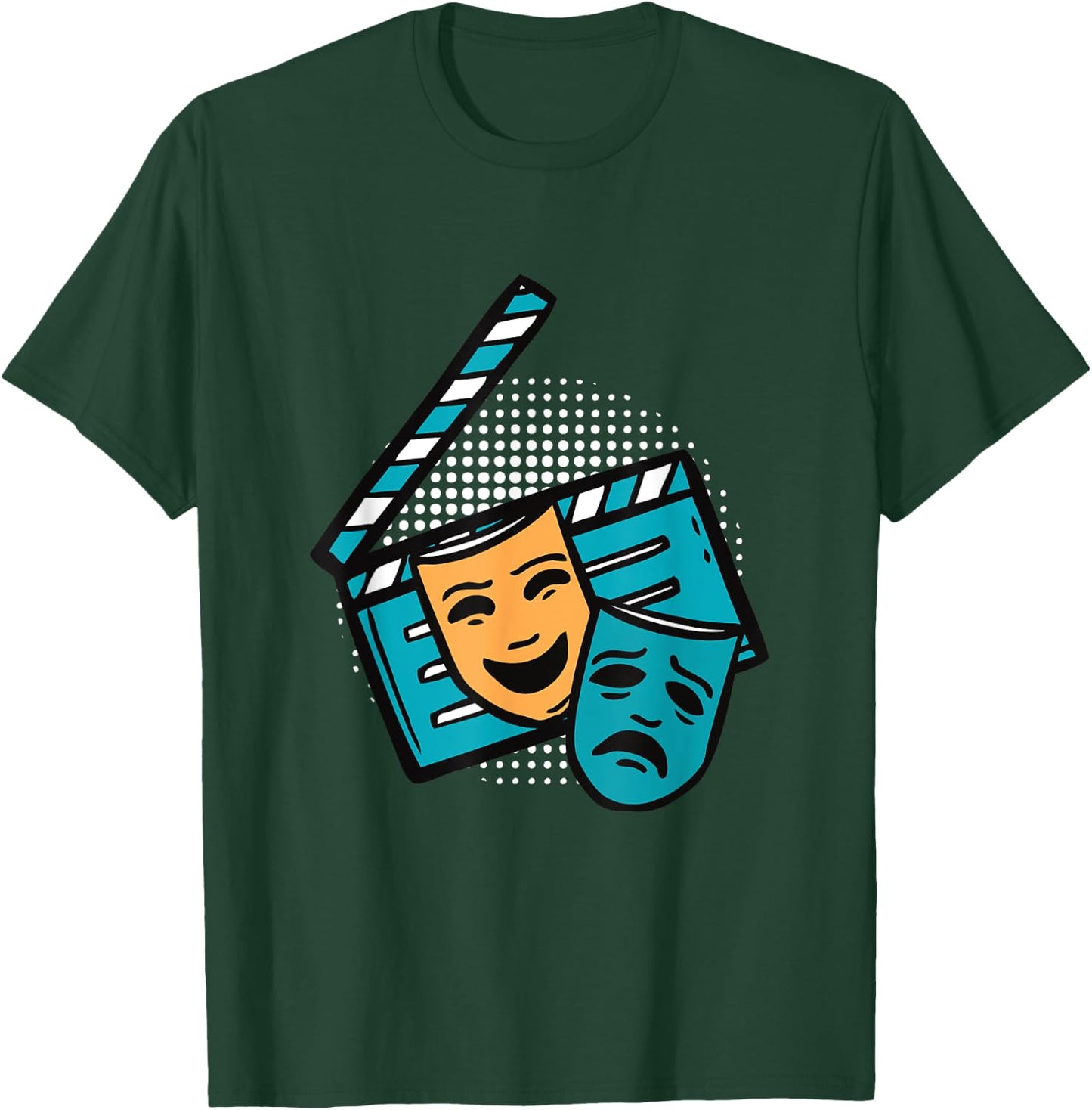 Acting Clapperboard Theatre Actor Film actress T-Shirt - T-Shirt | Forest