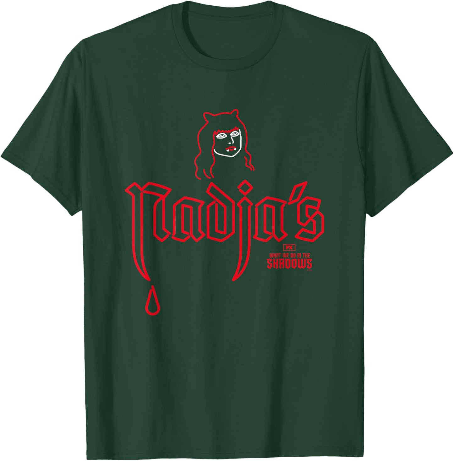 What We Do In The Shadows Iconic Nadja's Nightclub Big Logo , Black, S T-Shirt - T-Shirt | Forest