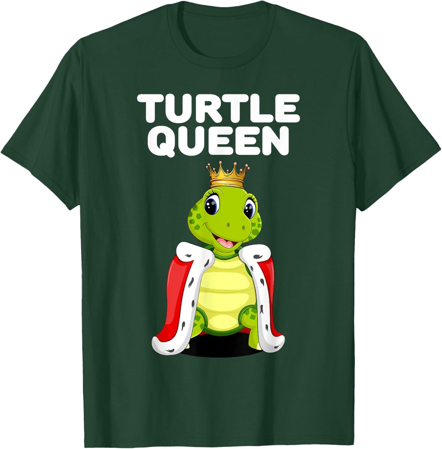 Turtle Queen | Turtle Lover Shirt Tortoise Pet Turtle T-Shirt - T-Shirt | Forest