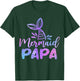 Meerjungfrau PAPA Meerjungfrau Geburtstag Party Mottoparty Familie T-Shirt - T-Shirt | Forest