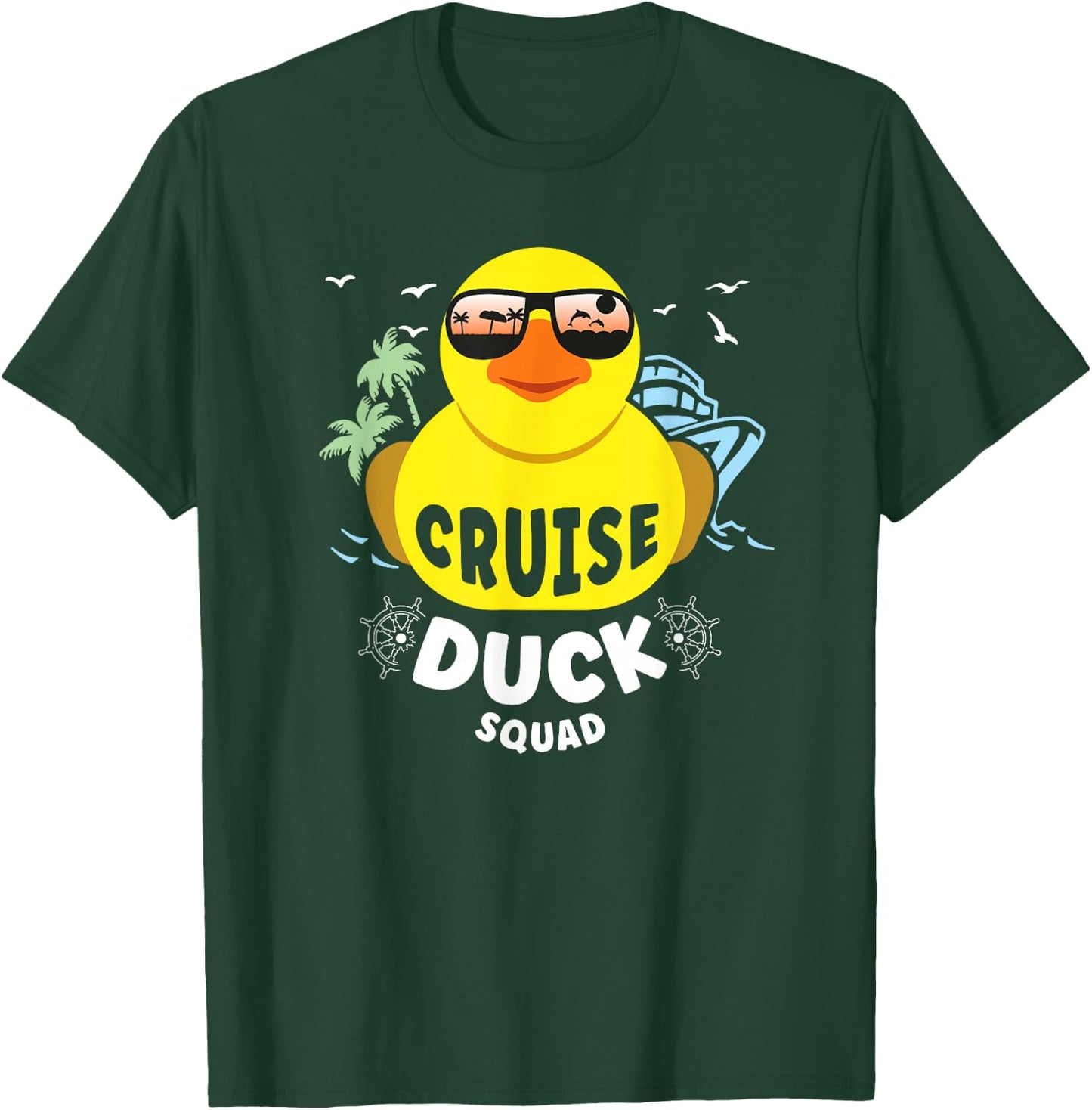 Duck Cruise Rubber Duck Squad women boys girls T-Shirt - T-Shirt | Forest
