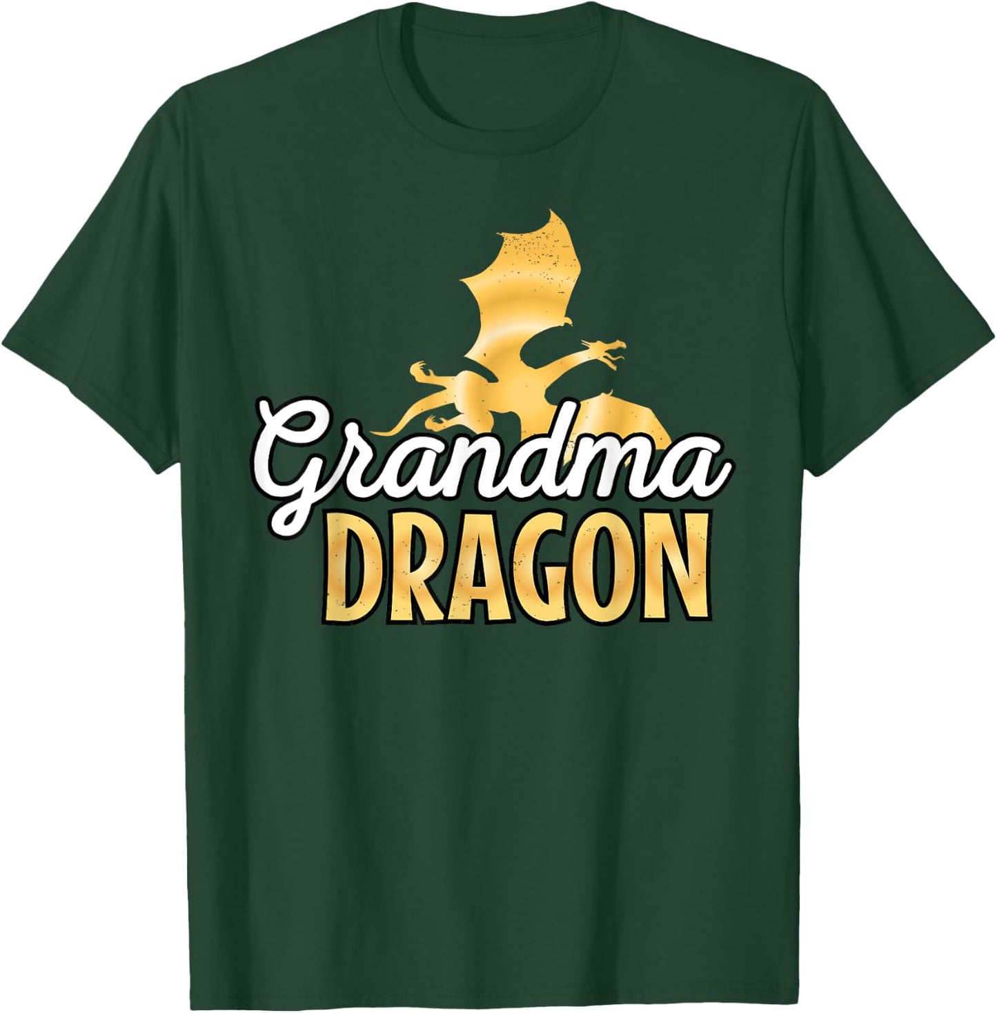 Grandma Dragon Mythical Legendary Creature Grandmother T-Shirt - T-Shirt | Forest