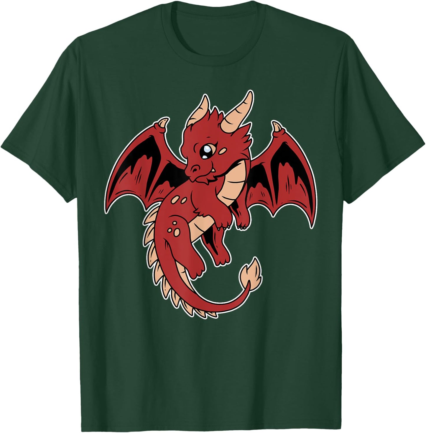 Mythical Cute Kawaii Dragon Baby Fantasy T-Shirt - T-Shirt | Forest