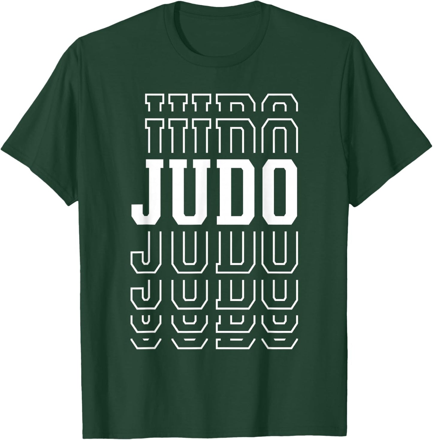 Judo Funny Layered Text Instructor Coach Youth T-Shirt - T-Shirt | Forest