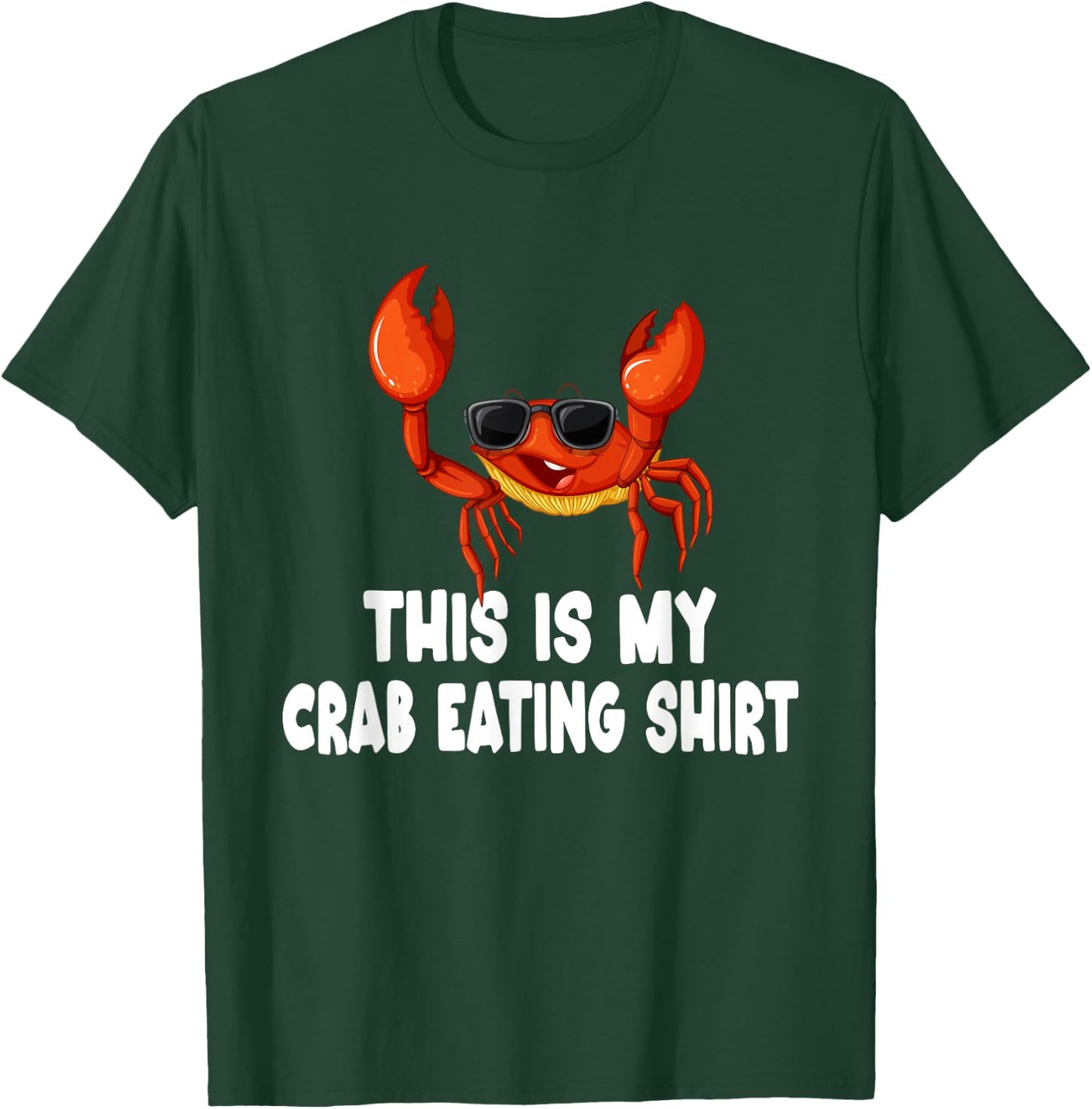 Funny This Is My Crab Eating Shirt Red Crab Crabbing Foodie T-Shirt - T-Shirt | Forest