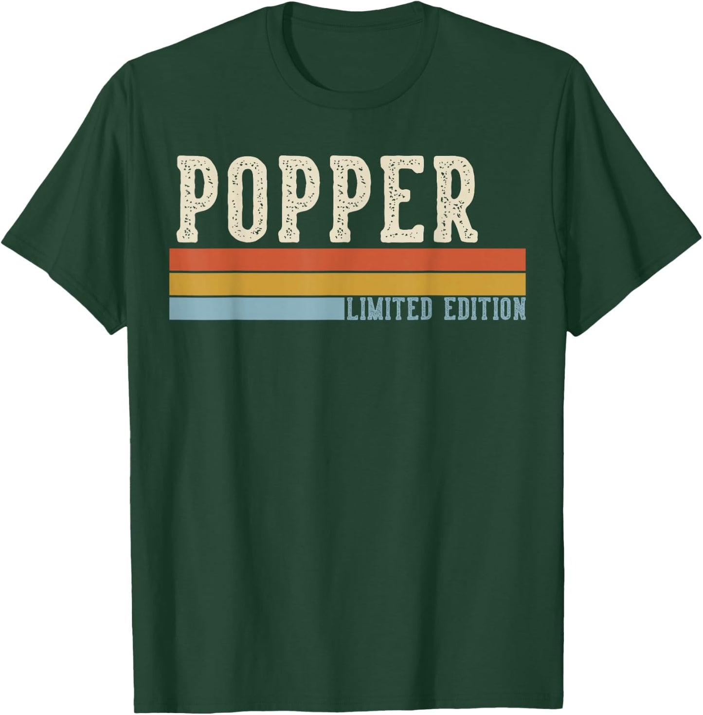 Popper Vintage Grandpa Retro Fathers Day T-Shirt - T-Shirt | Forest