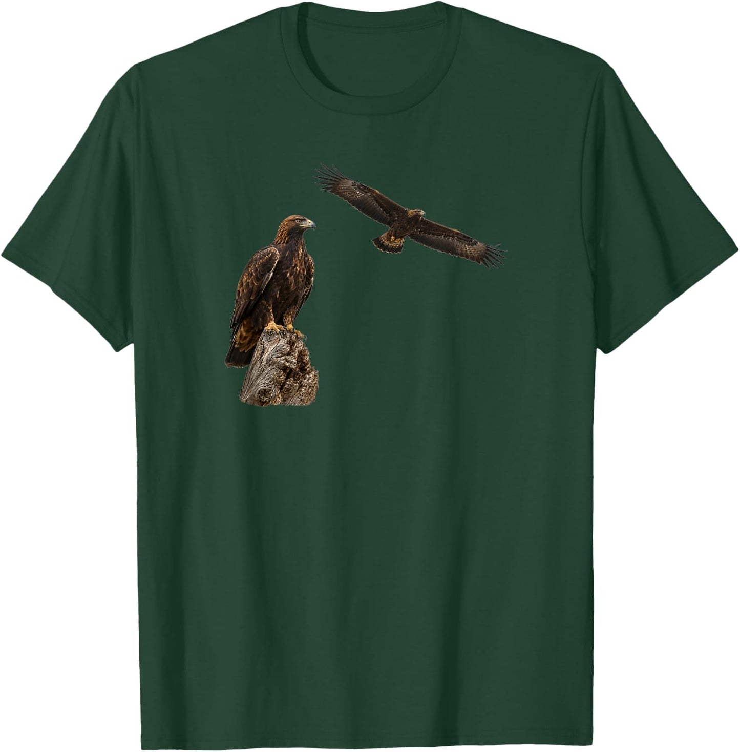 Bird Series. Golden Eagle. T-Shirt - T-Shirt | Forest