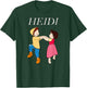 Heidi and Peter Dance Cartoon TV Series with Logo , black T-Shirt - T-Shirt | Forest