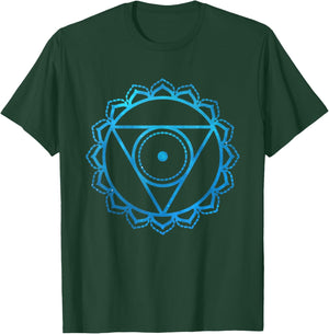 Throat Chakra Vishuddha 5th Chakra Yoga Gift T-Shirt - T-Shirt | Forest