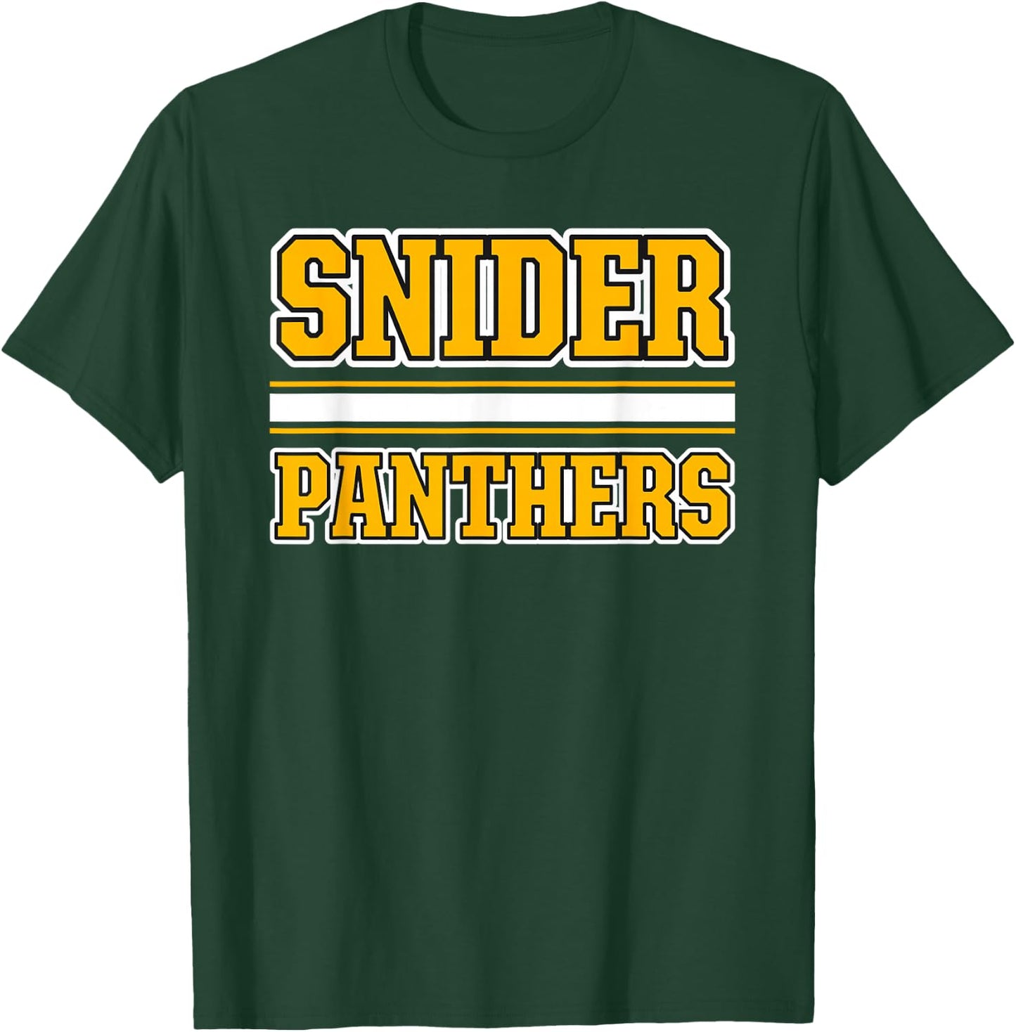Snider Panthers Horizontal Stripes T-Shirt - T-Shirt | Forest