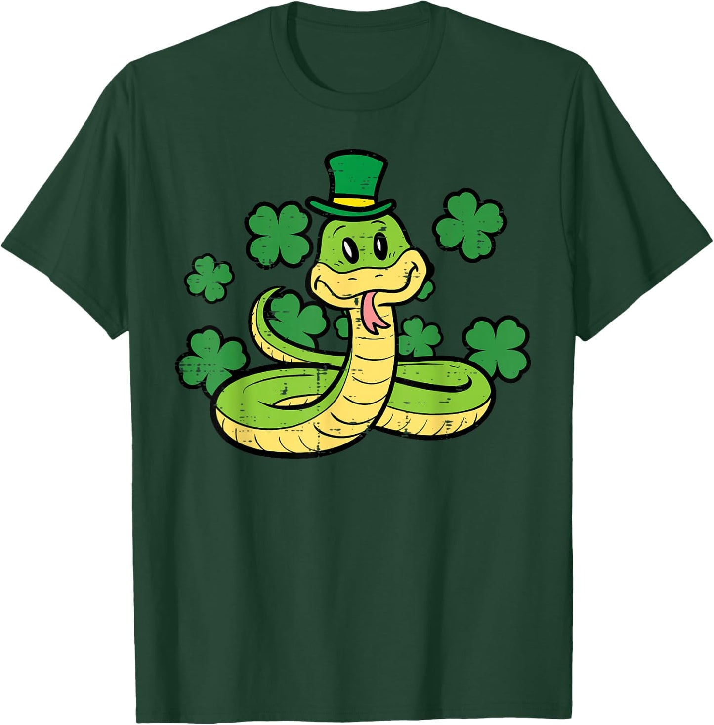 St Patricks Day Snake Saint Pattys Paddys Men Women Kids T-Shirt - T-Shirt | Forest