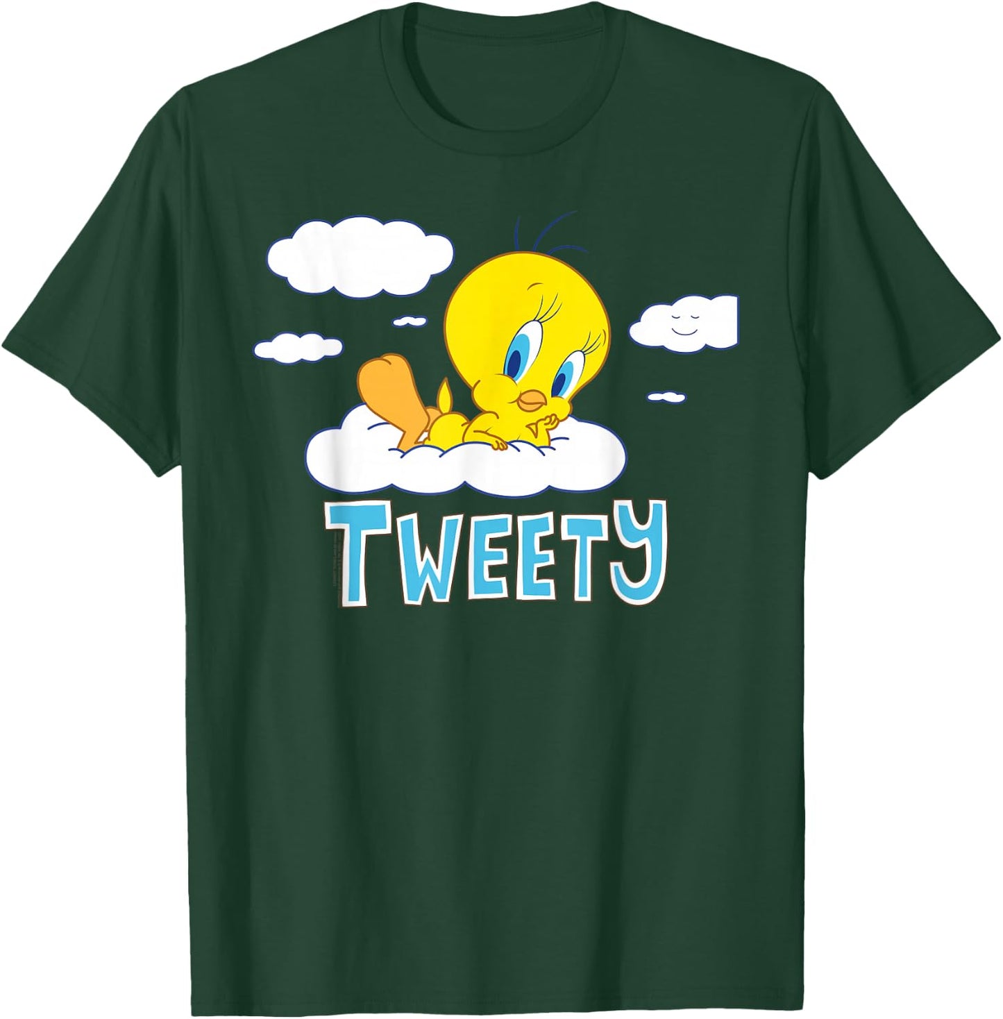 Looney Tunes Tweety Cloud , black T-Shirt - T-Shirt | Forest