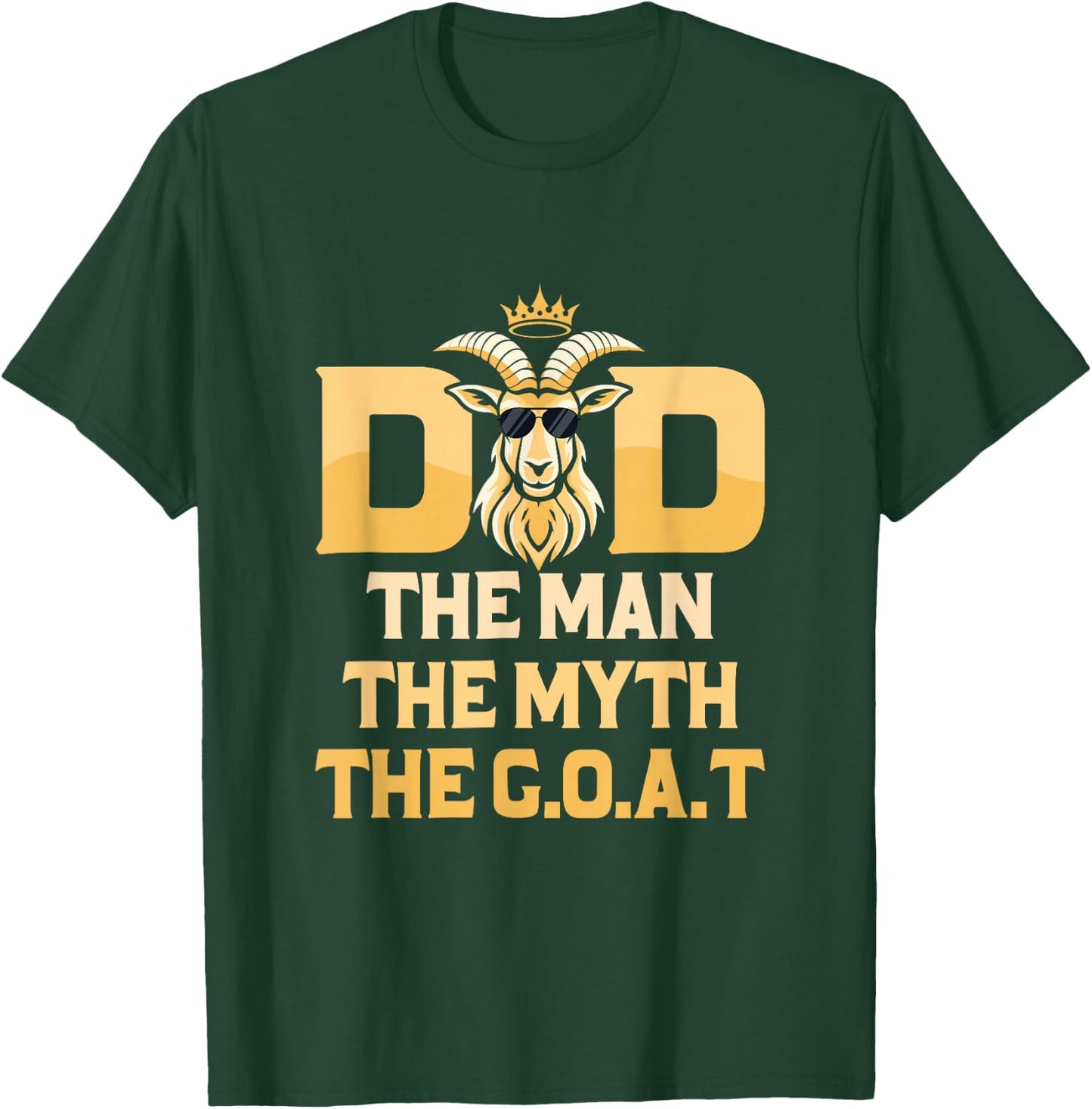 Dad Father Husband Goat Lover Farmer Goat Owner Men Goats T-Shirt - T-Shirt | Forest