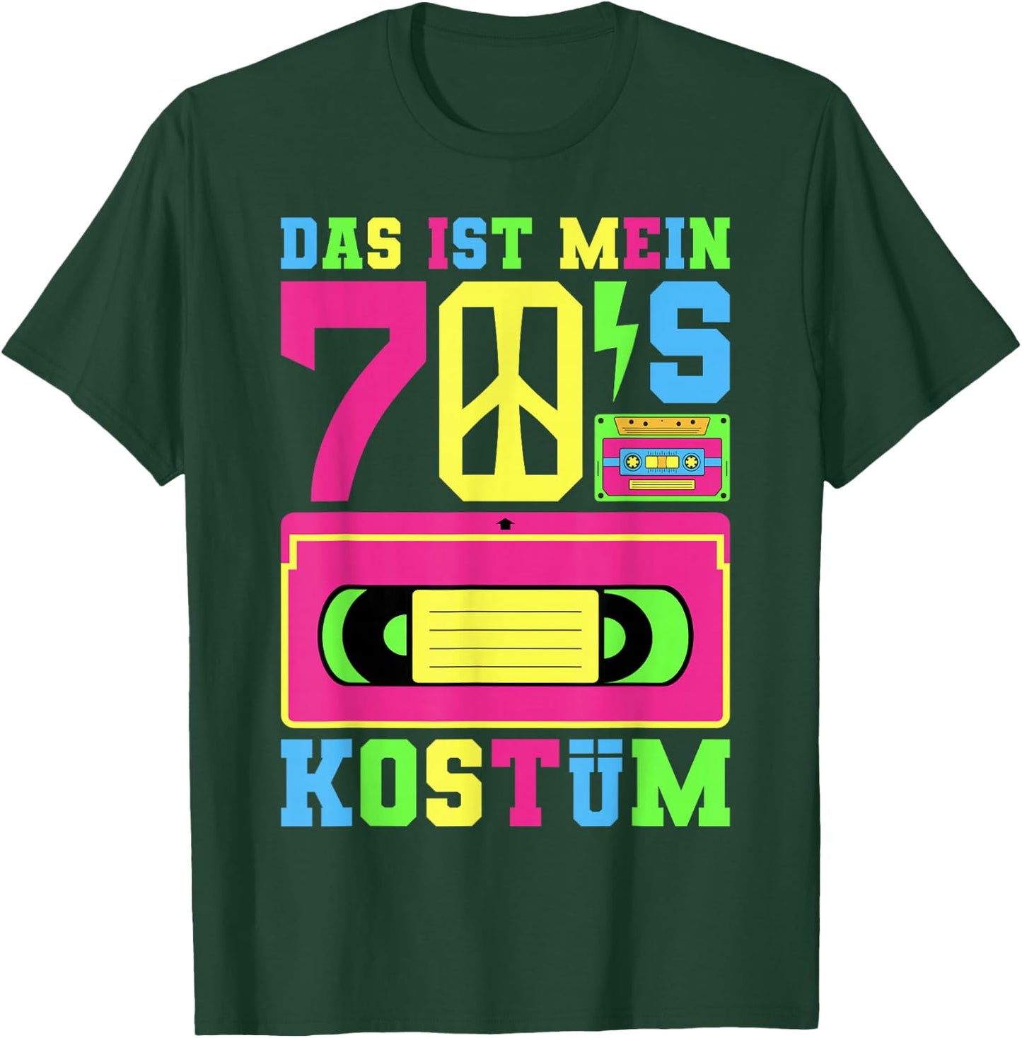 70s Costume 70s Outfit 70s Theme Party 70s , black T-Shirt - T-Shirt | Forest
