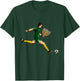 Soccer Player Menorah Hanukkah Sport Chanukah Jewish Holiday T-Shirt - T-Shirt | Forest