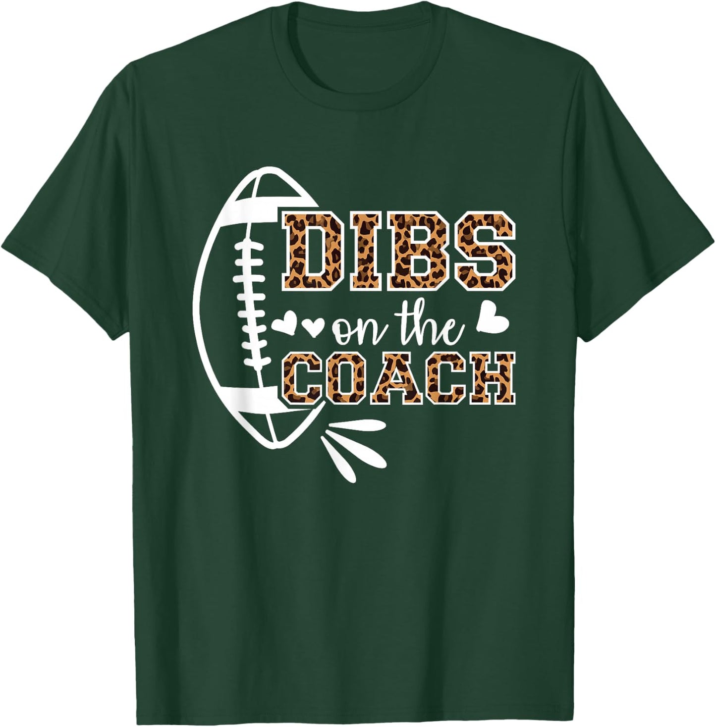 Football Coach Girlfriend Dibs On The Coach T-Shirt - T-Shirt | Forest
