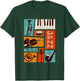 Jazz Snare Piano Music Jazz Band Musiker Saxophon Trompete T-Shirt - T-Shirt | Forest