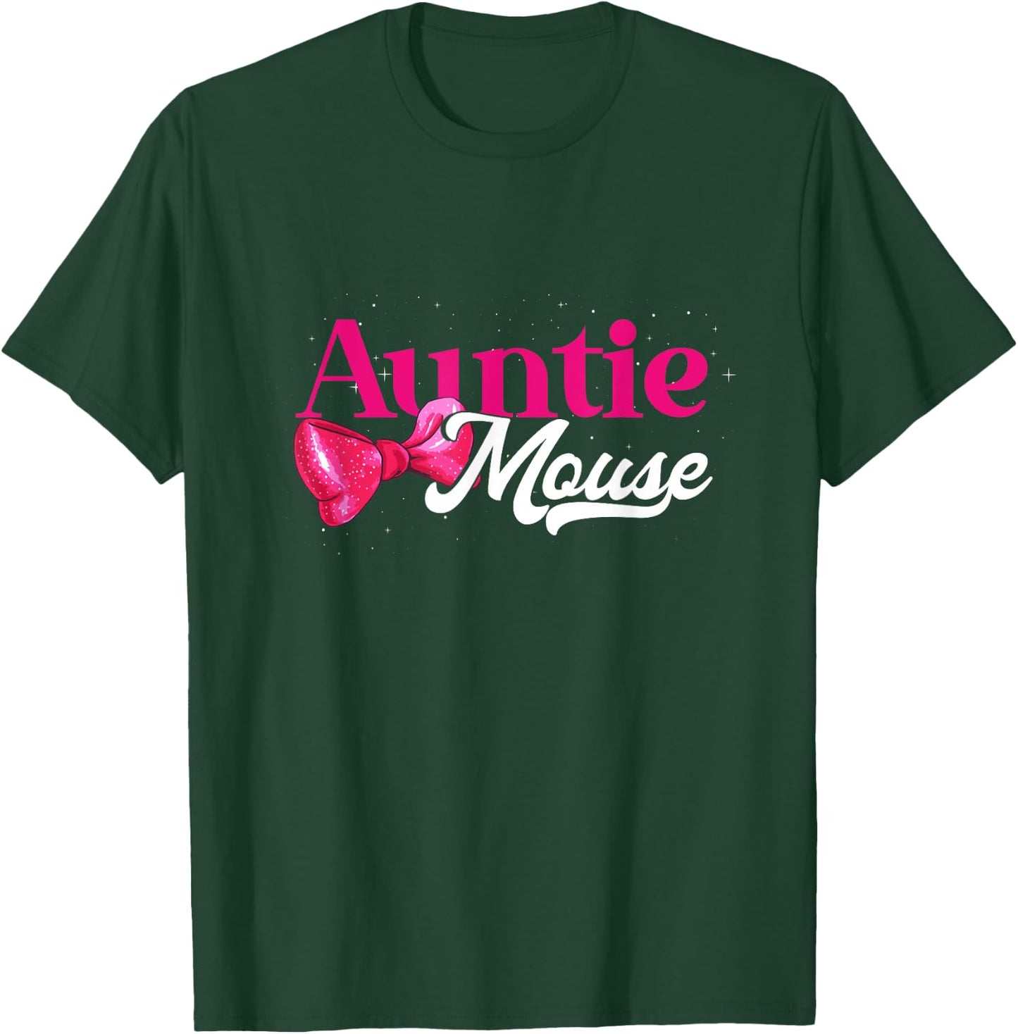 Auntie Mouse Funny Aunt Niece Nephew T-Shirt - T-Shirt | Forest
