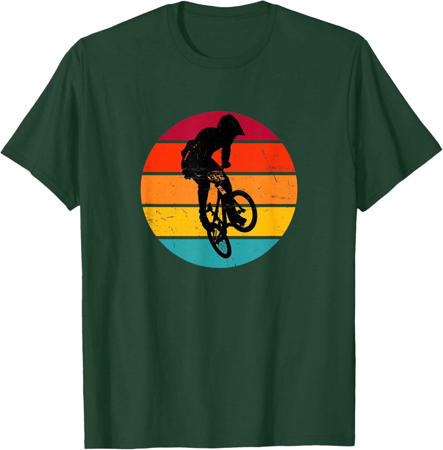 Radfahren Herren bmx bmx jungen Damen bmx fahrrad T-Shirt - T-Shirt | Forest