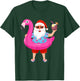Funny Christmas in July Summer Flamingo Float Xmas Men Women T-Shirt - T-Shirt | Forest
