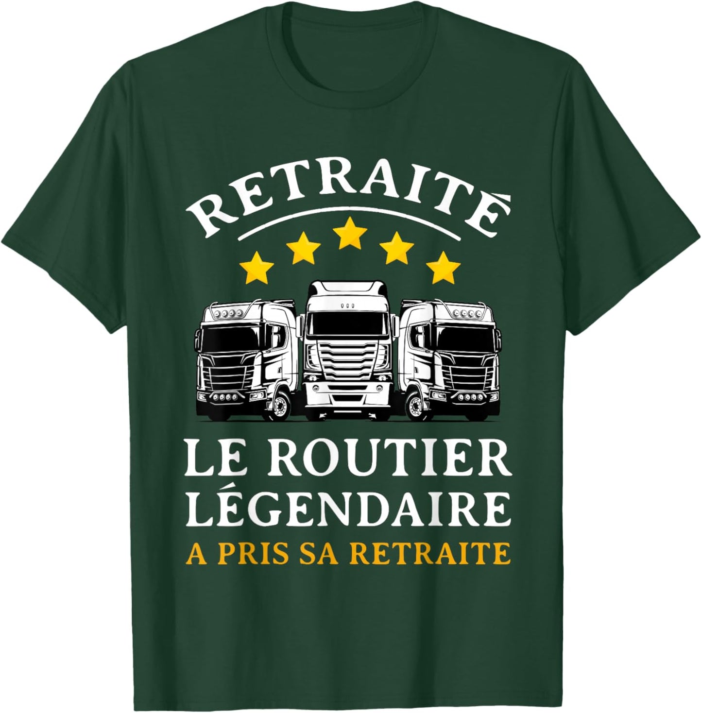 Retirement Gift Roadman Dad Driver Retired , Black, S T-Shirt - T-Shirt | Forest