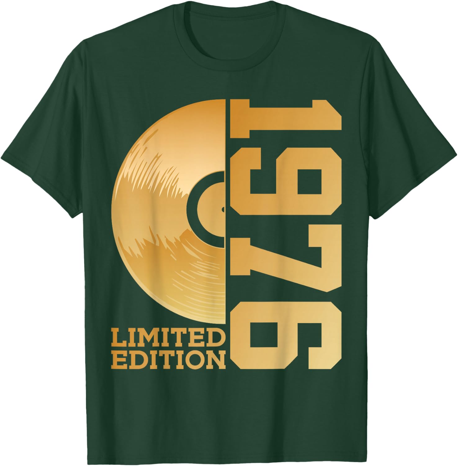 Vinyl 50. Geburtstag Dj Schallplatte Limited Edition 1976 T-Shirt - T-Shirt | Forest
