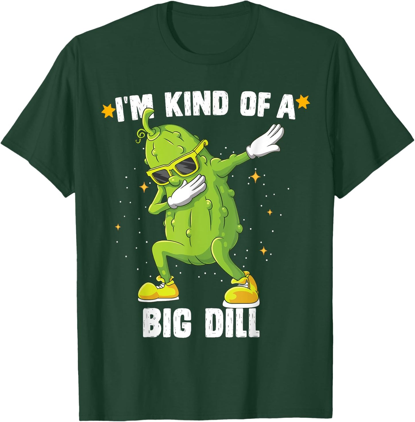 I'm Kind Of Big Dill Pickle Dabbing Halloween Cucumber T-Shirt - T-Shirt | Forest