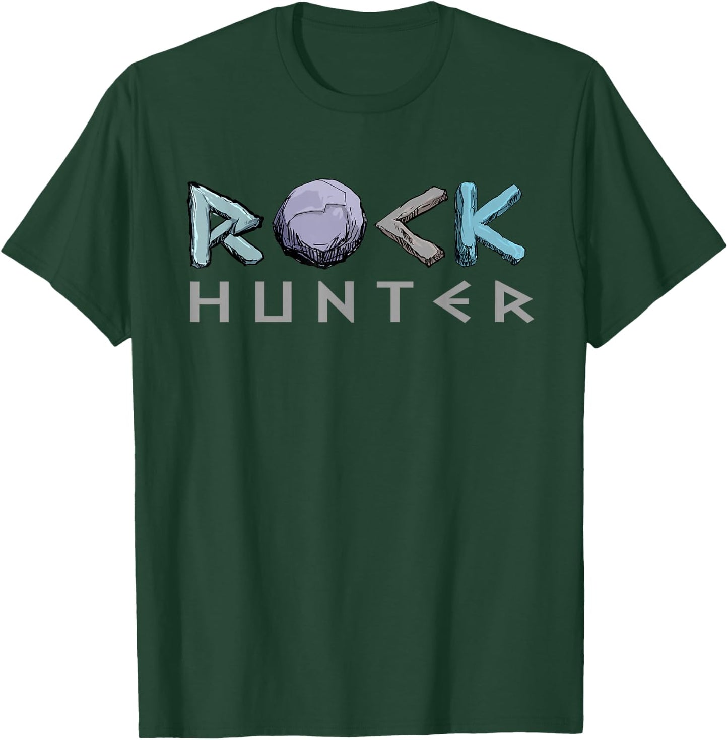 Rock Hunter Funny Rockhounding Petrology Geology Geode Lover T-Shirt - T-Shirt | Forest