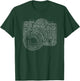 Photo Camera Word Cloud. Funny Gift Photography fan T-Shirt - T-Shirt | Forest