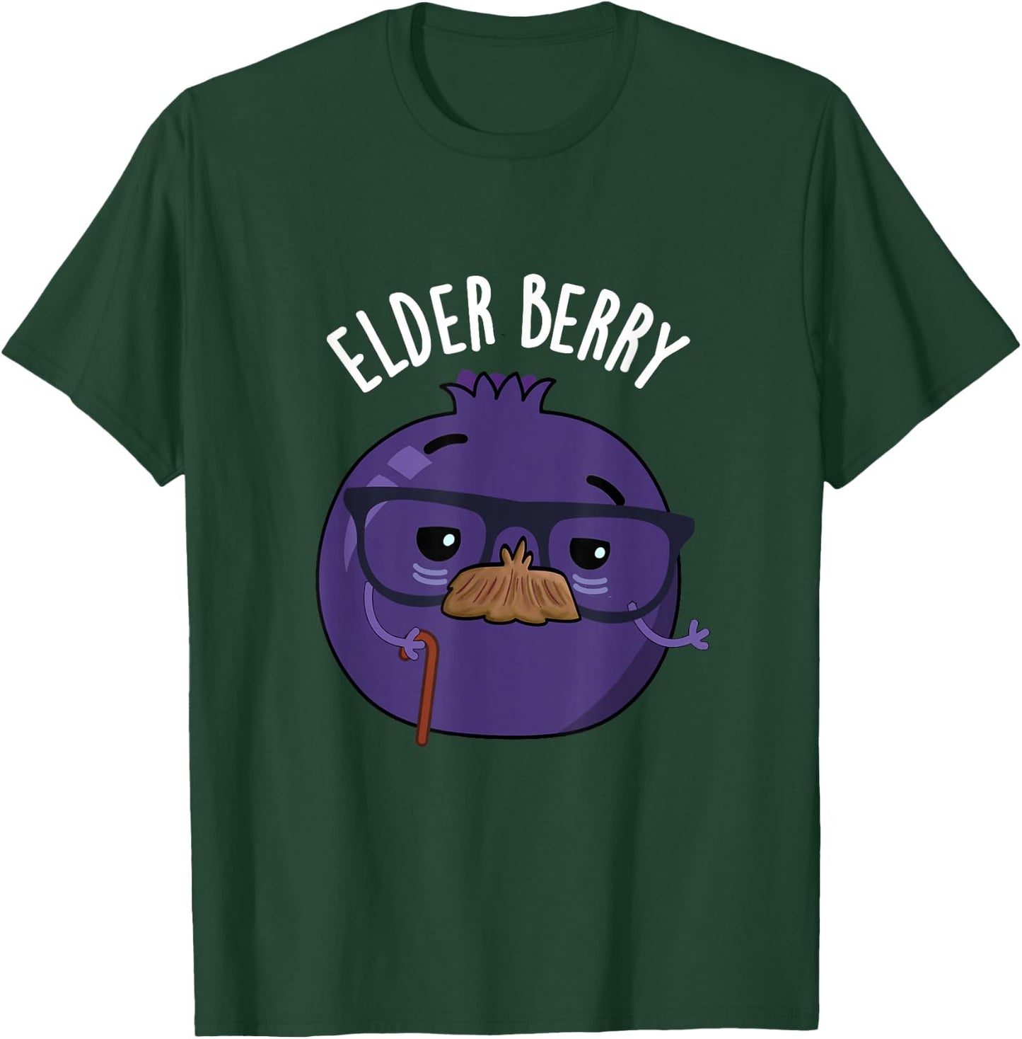 Elder-berry Funny Fruit Pun T-Shirt - T-Shirt | Forest
