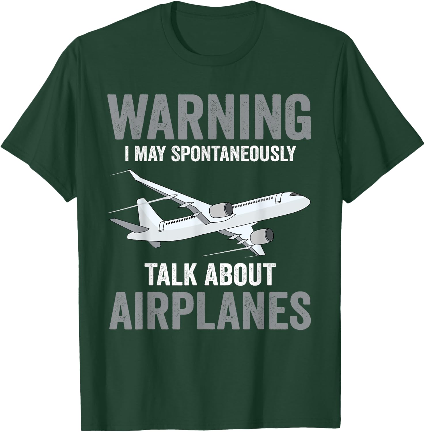 Funny Pilot Warning May Spontaneously Talk About Airplanes T-Shirt - T-Shirt | Forest