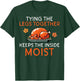Thanksgiving Tying Legs Together Moist Funny Joke Men Women T-Shirt - T-Shirt | Forest