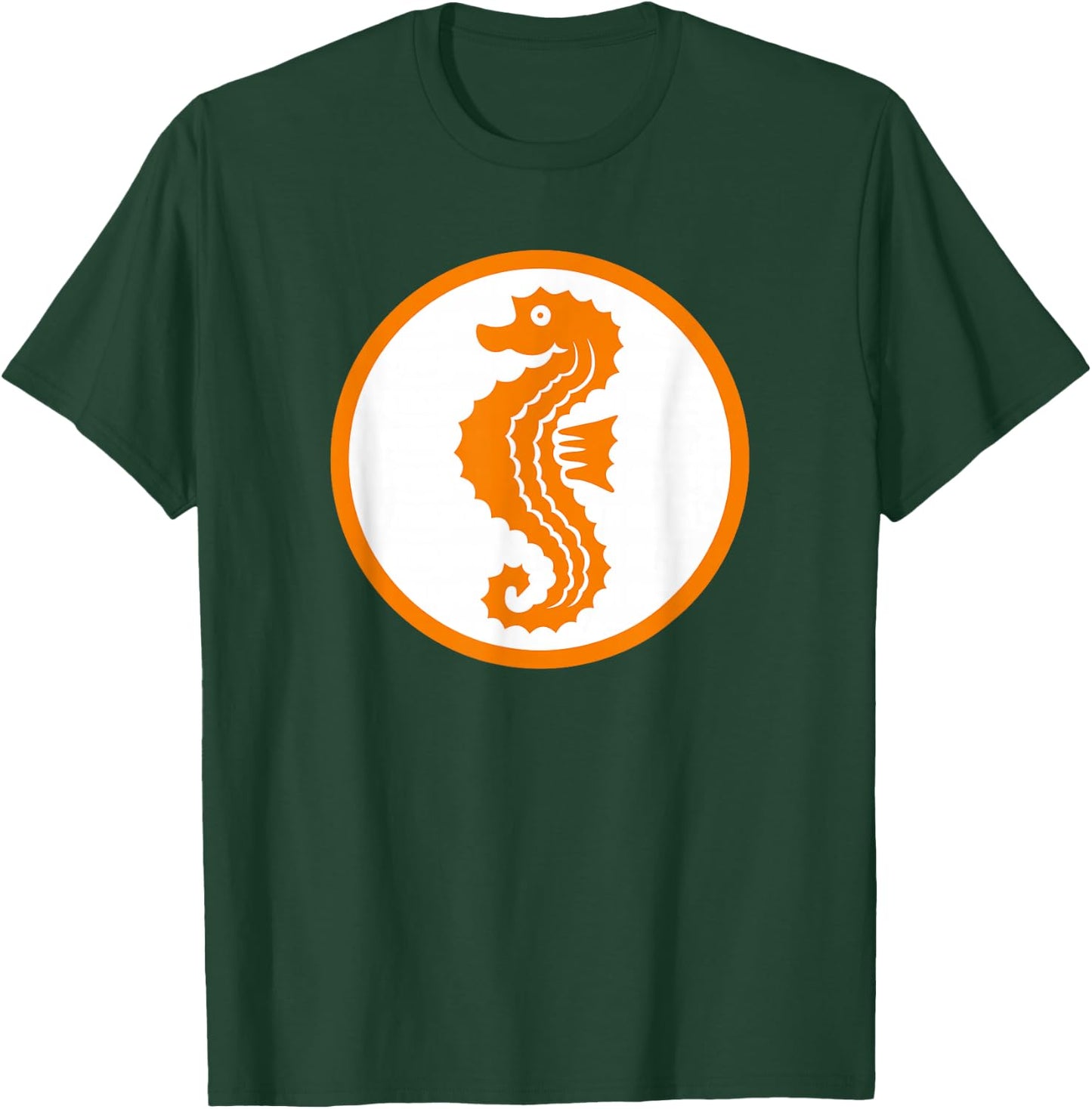 Seahorse Swimming Badge Early Swimmer Retro Swimming , White T-Shirt - T-Shirt | Forest