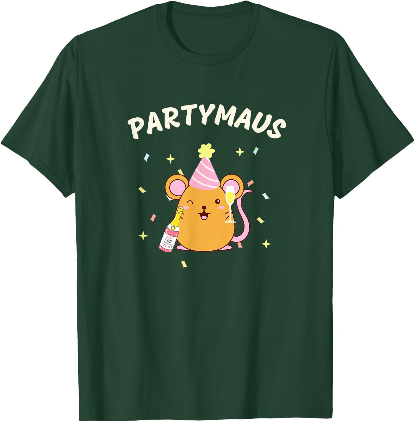 Party Mouse Birthday Party Mouse Funny Women , black, s T-Shirt - T-Shirt | Forest