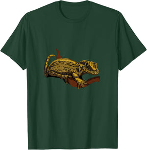 Drawing - Humphead Gecko T-Shirt - T-Shirt | Forest