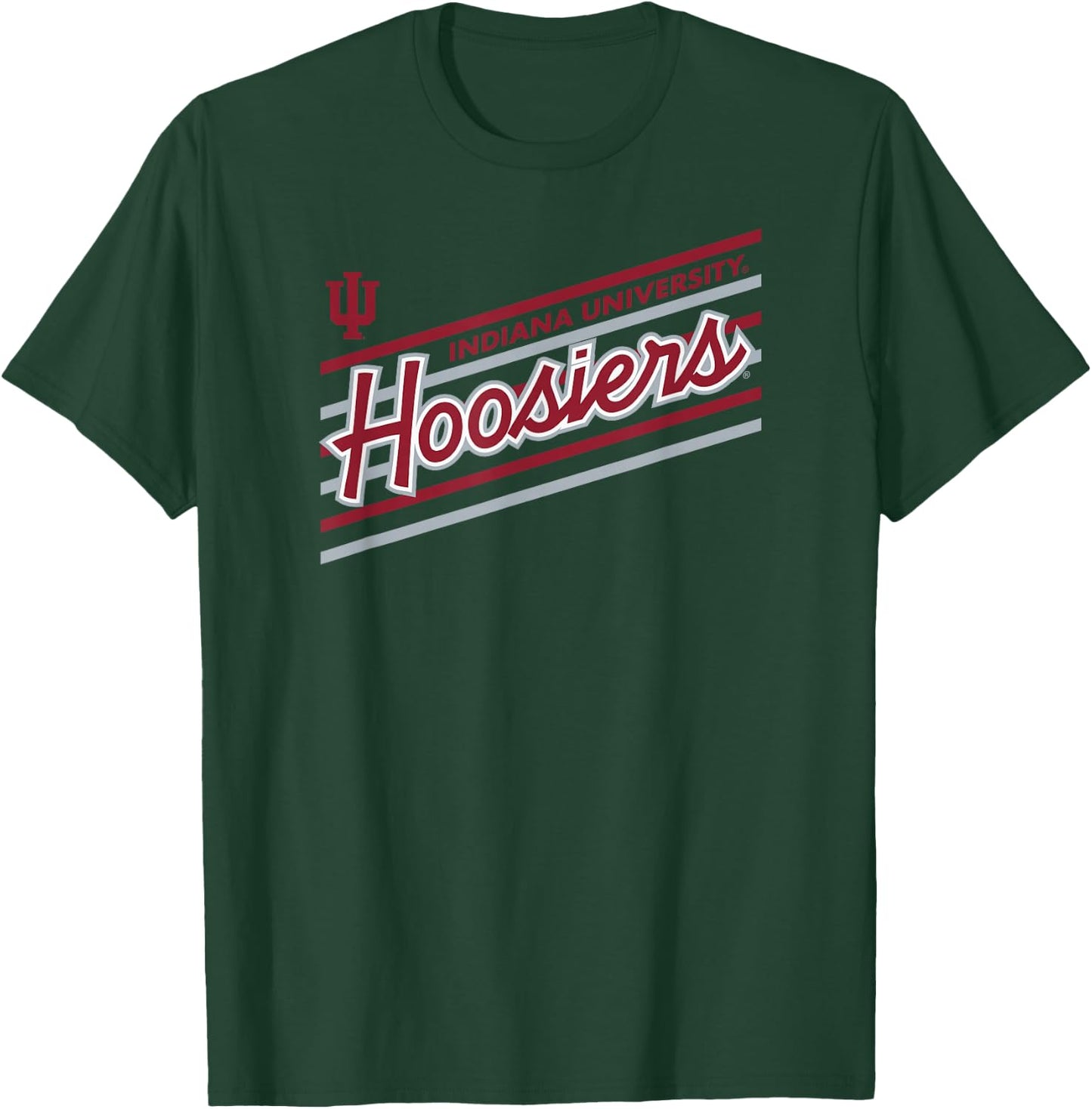 Indiana Hoosiers Retro Performer Black Officially Licensed T-Shirt - T-Shirt | Forest