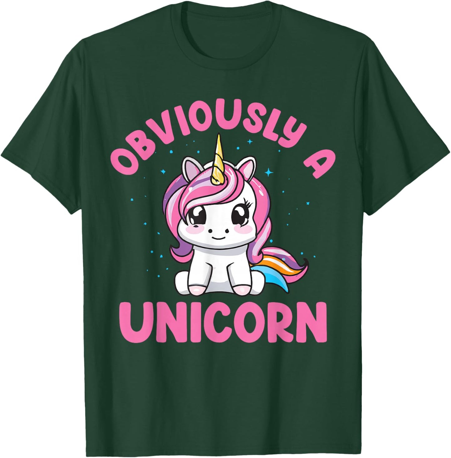 Funny Unicorn Obviously A Unicorn T-Shirt - T-Shirt | Forest