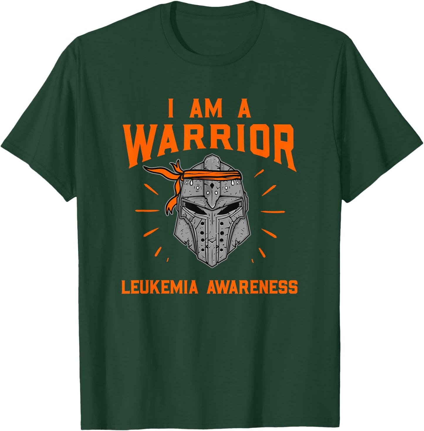 I Am A Warrior Leukemia Awareness Leukemia Survivors T-Shirt - T-Shirt | Forest