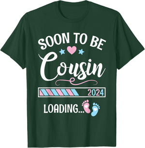 Heart Stars Happy Mother Day Soon To Be Cousin 2024 Loading T-Shirt - T-Shirt | Forest
