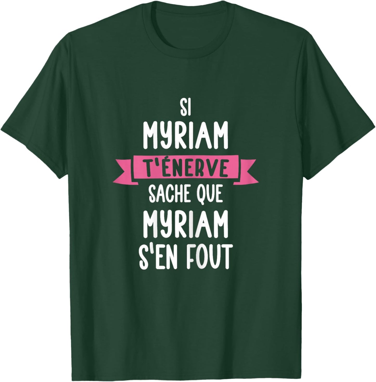 Gift Woman Humour Name Personalised Myriam , Black, Female X-Small T-Shirt - T-Shirt | Forest