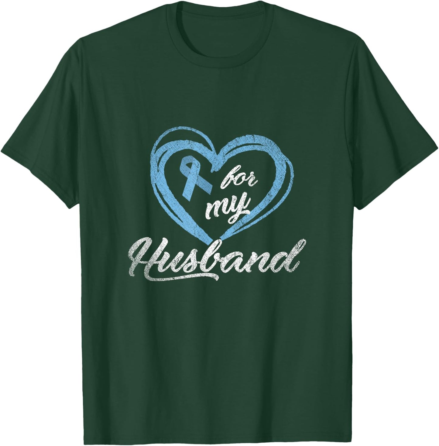 Warrior Husband Wife Gift Prostate Cancer Awareness T-Shirt - T-Shirt | Forest