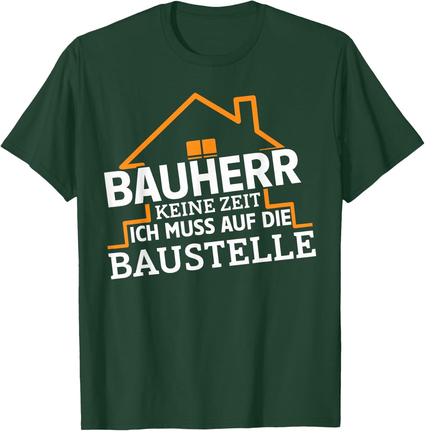 Men's No Time Ich Muss On Die Bausite, Bauherr , black, s T-Shirt - T-Shirt | Forest