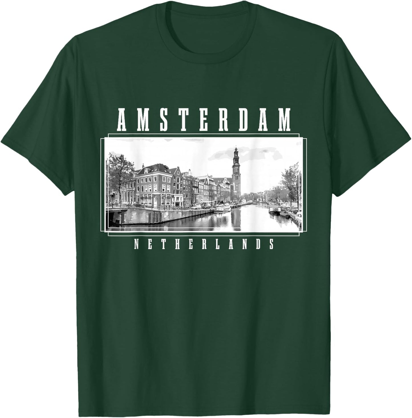 Amsterdam Vintage Holland Netherlands Souvenir Amsterdam T-Shirt - T-Shirt | Forest