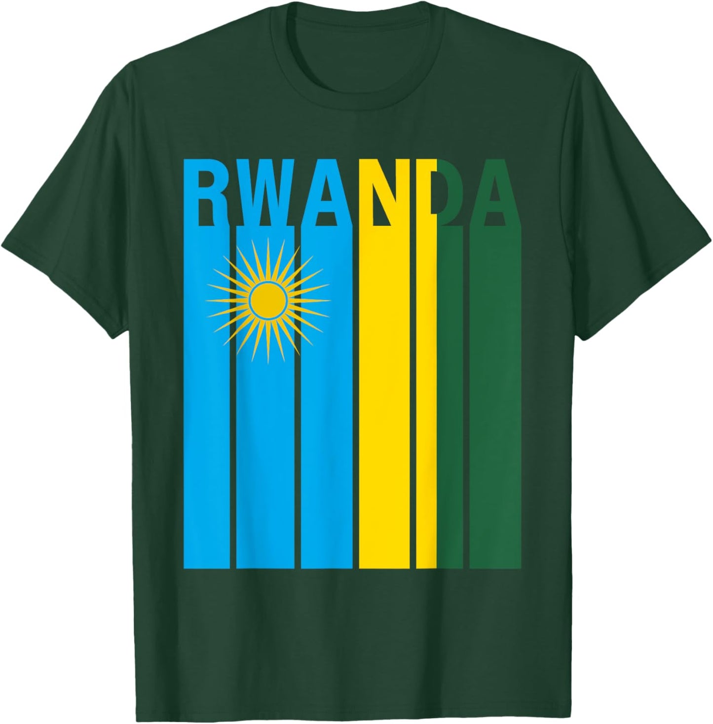 Rwanda Flag T-Shirt - T-Shirt | Forest