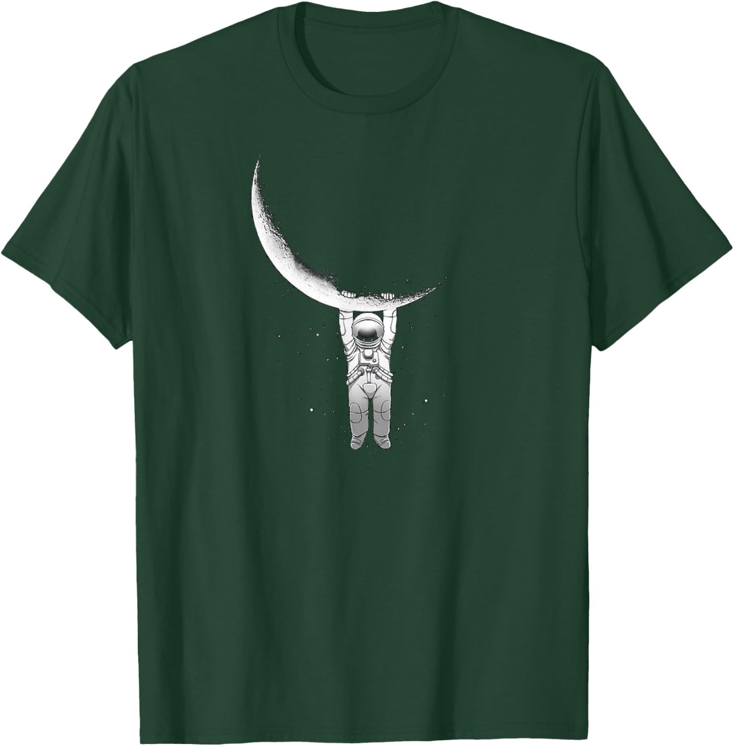 Astronaut Hanging From The Moon T-Shirt - T-Shirt | Forest