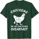 Chickens The Pet That Poops Breakfast Farm T-Shirt - T-Shirt | Forest