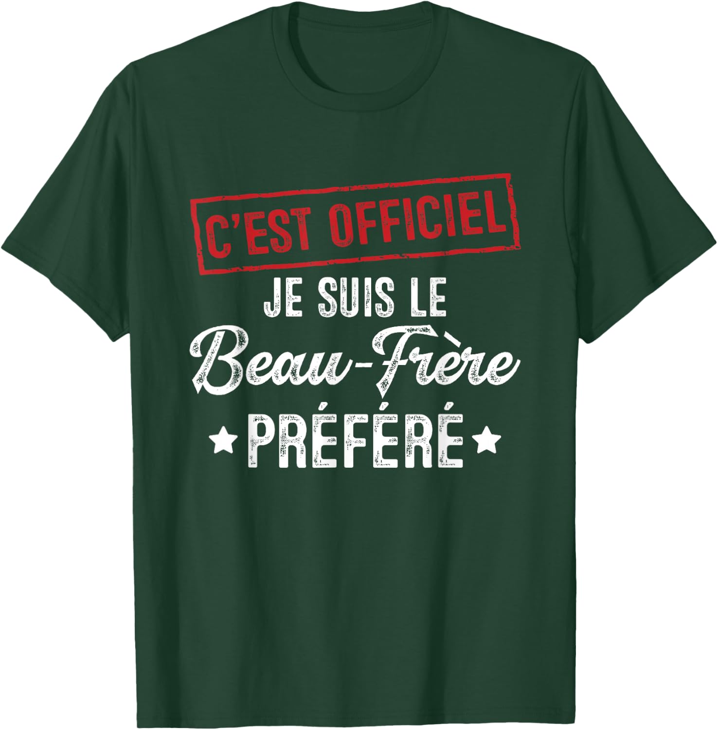 It's official, I'm the favorite brother-in-law , Black, S T-Shirt - T-Shirt | Forest