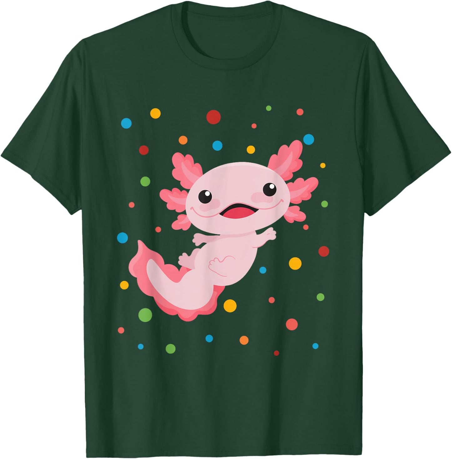Dot Day Shirt Polka Dots Axolotl Kids Boys Girls Youths T-Shirt - T-Shirt | Forest