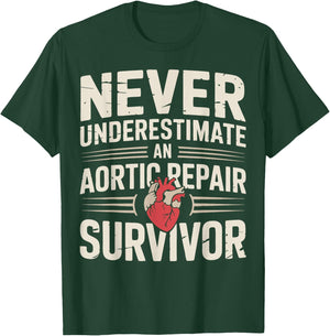 Aortic Repair Survivor T-Shirt - T-Shirt | Forest
