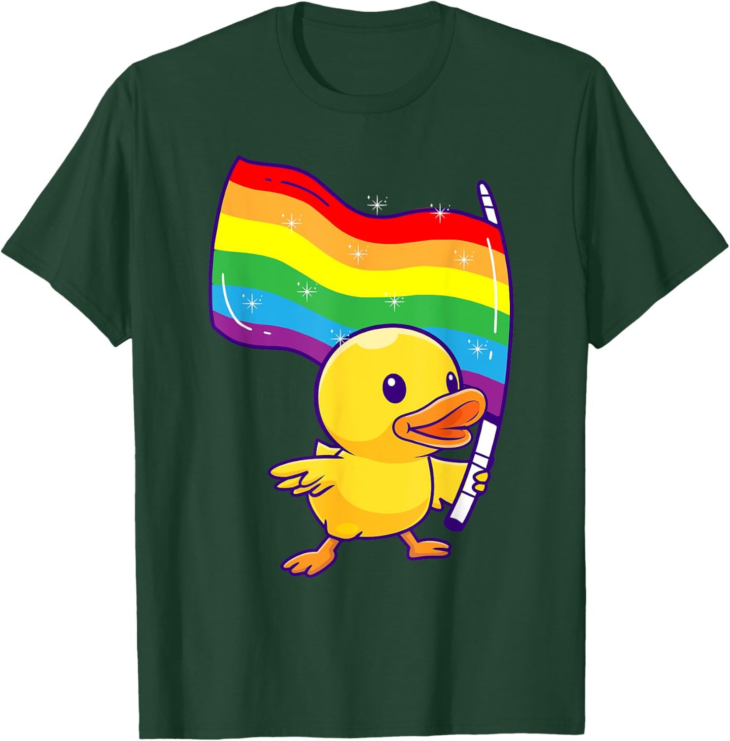 Pride Parade Duck Maskottchen Lesben Gay CSD Party Wear LGBT T-Shirt - T-Shirt | Forest